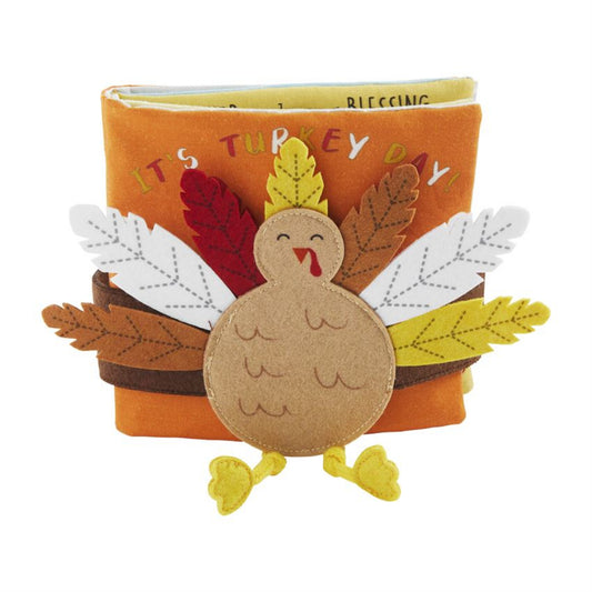 Mud Pie Turkey Day Book with Headband