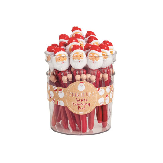 Mud Pie Santa Light-Up Punching Pen