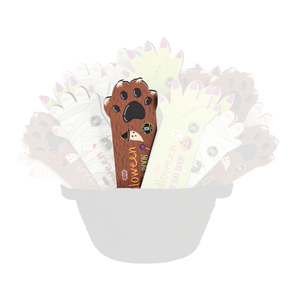 Mud Pie Halloween Tattoo Book