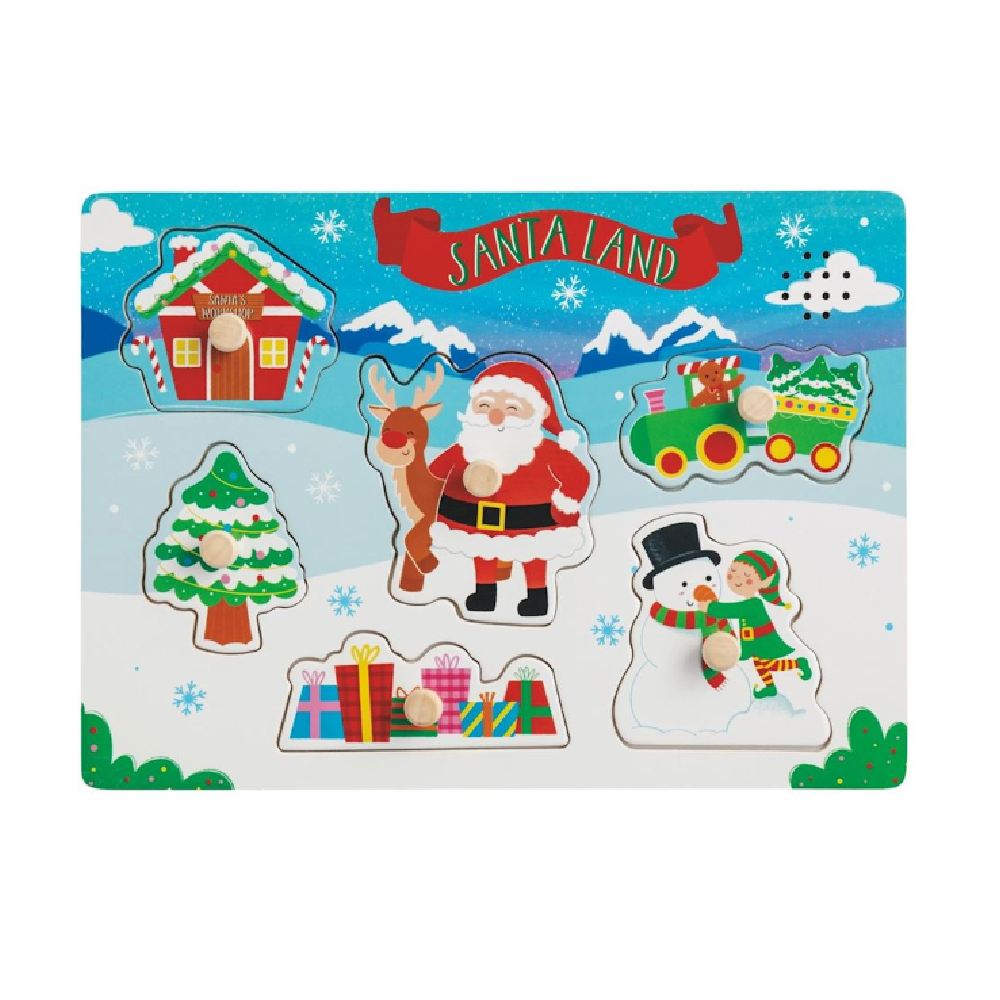 Mud Pie Santa Land & Candy Cane Lane Musical Puzzles