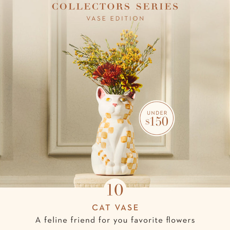 Mackenzie-Childs Collectors Series: Vase Edition - Cat Vase