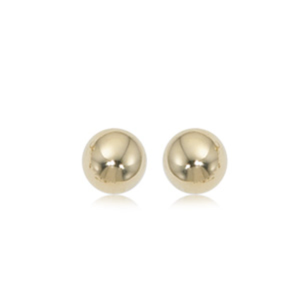 14k Gold 6mm Ball Stud Earrings