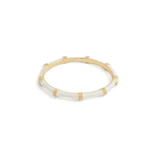 Anabel Aram Bamboo Enameled Hinged Bangle