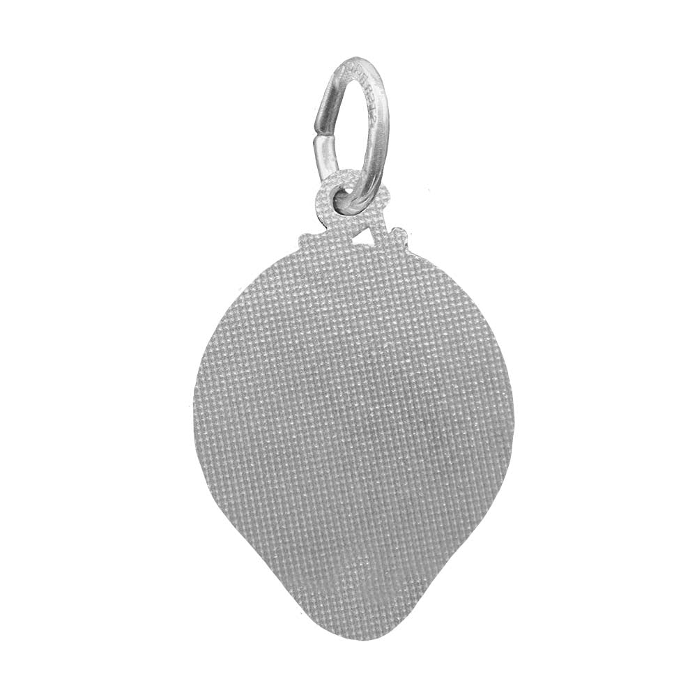 Silver Alien Head Pendent Back