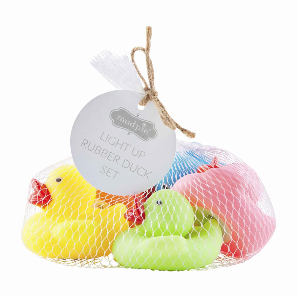Mud Pie Light-Up Duck Bath Toy Set