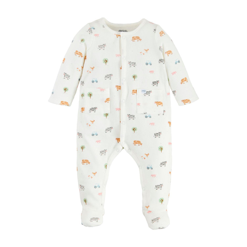 Mud Pie Ditsy Farm Print Sleeper