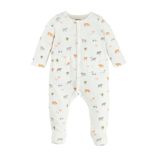 Mud Pie Ditsy Farm Print Sleeper