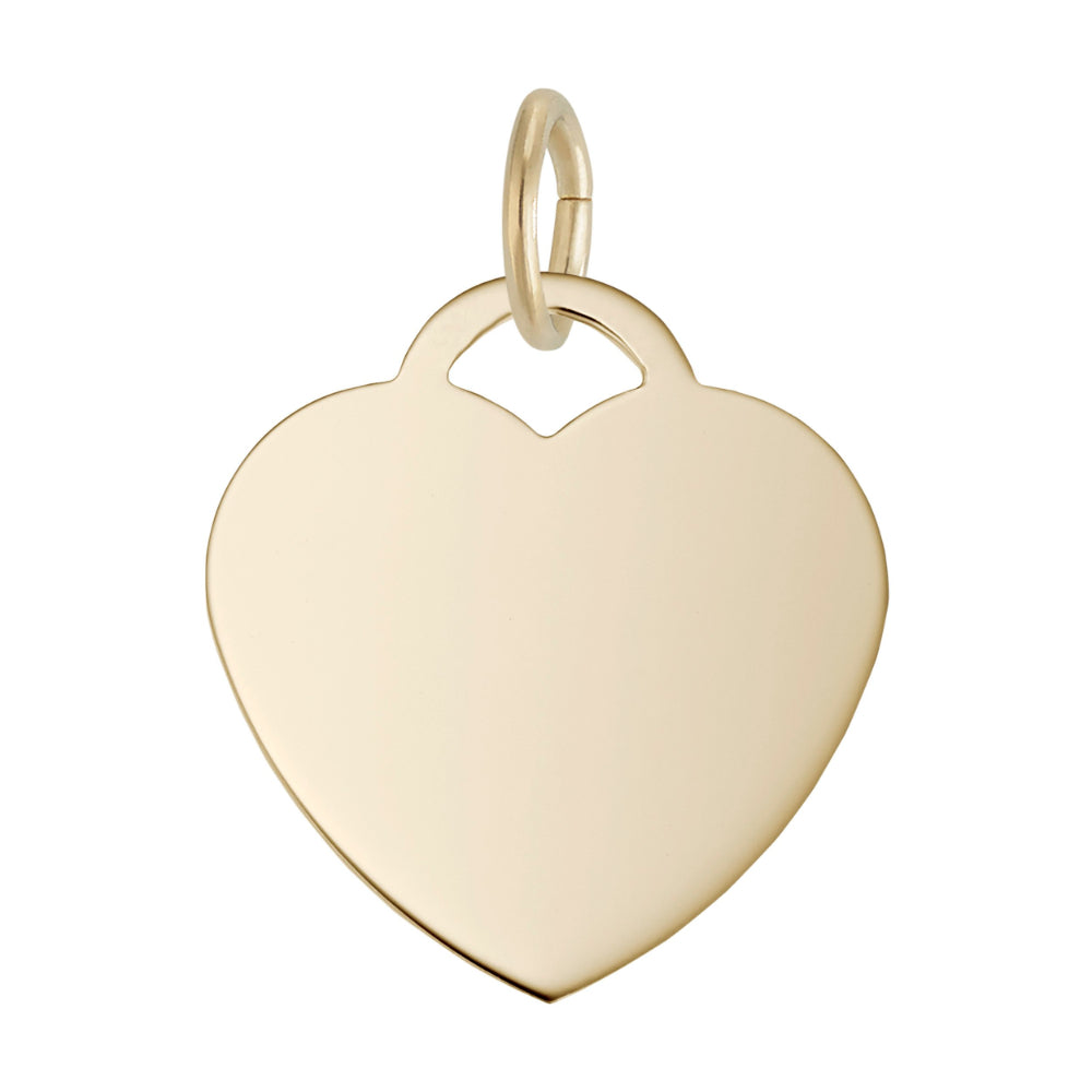 Gold Heart Shaped Charm