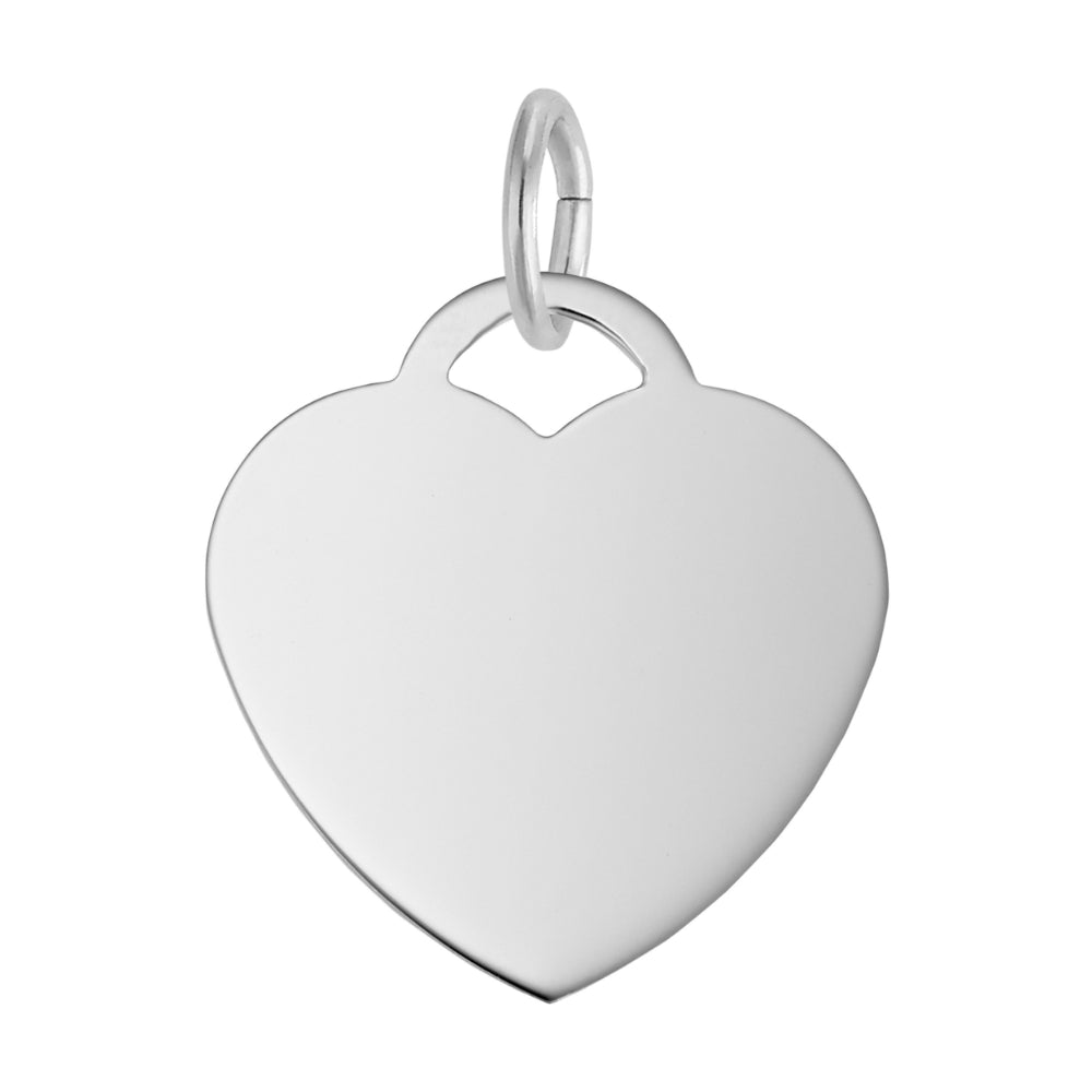 Silver Heart Shaped Charm
