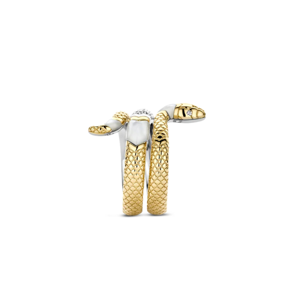 Ti Sento Pearl Snake Wrap Ring
