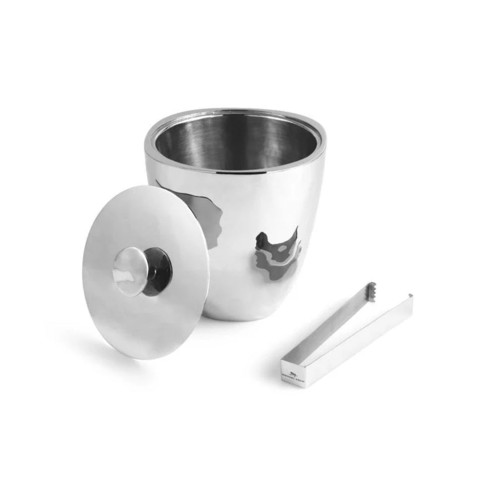 Michael Aram Reflective Ice Bucket with Tongs