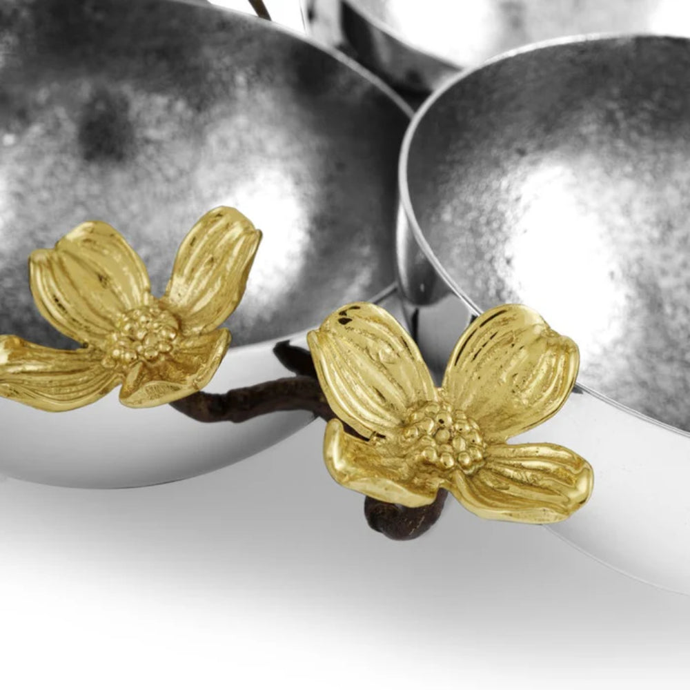 Michael Aram Dogwood Triple Bowl