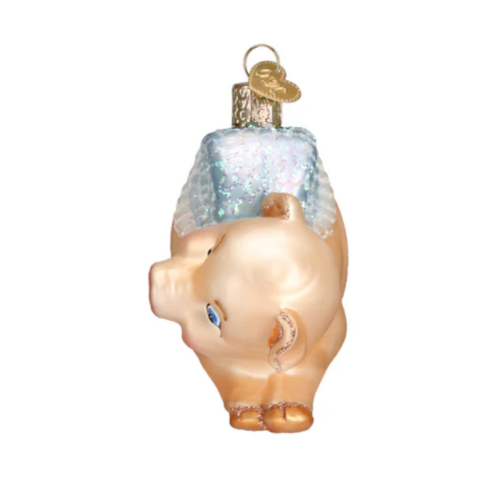 Old World Christmas Flying Pig Ornament