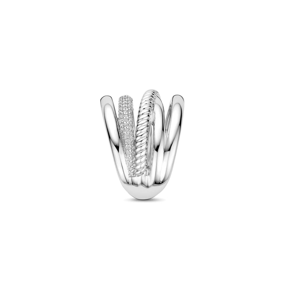 Ti Sento Sterling Silver with 5 layered bands