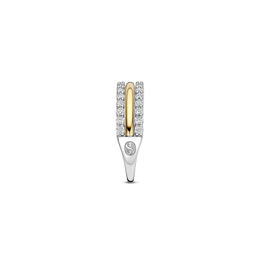 Ti Sento Two Tone Triple Band Ring