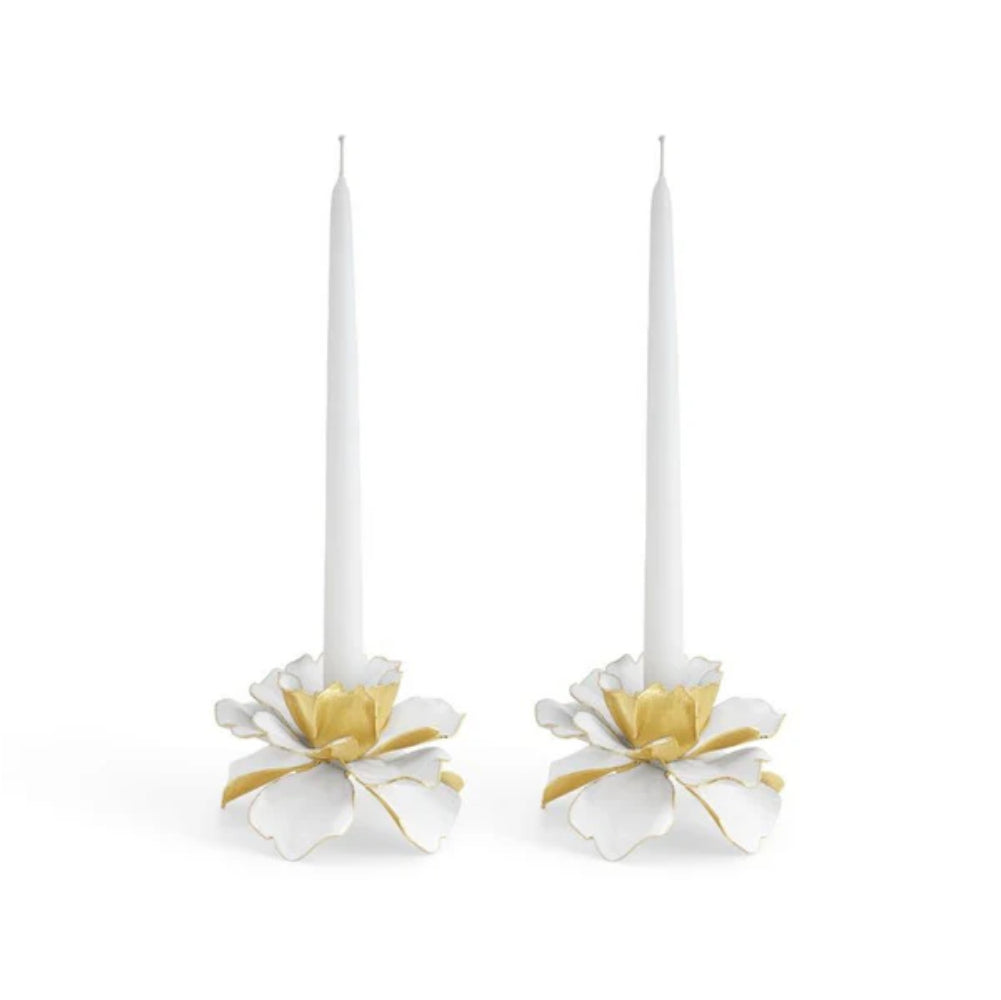 Michael Aram Gardenia Candleholders-Set of 2