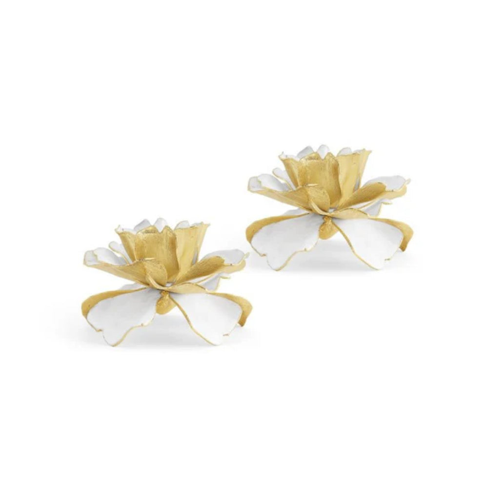 Michael Aram Gardenia Candleholders-Set of 2