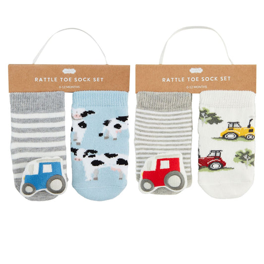 Mud Pie Rattle Toe Sock Set