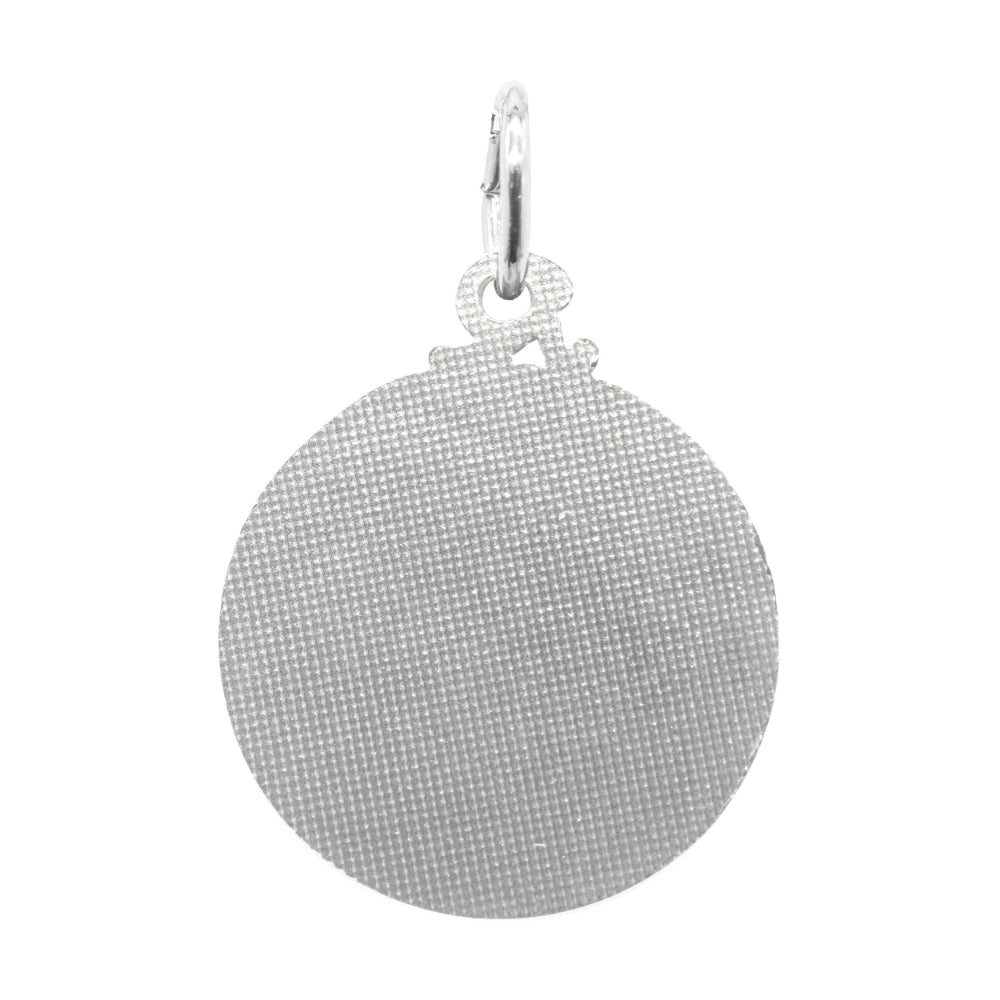 Back of Silver Disc Charm