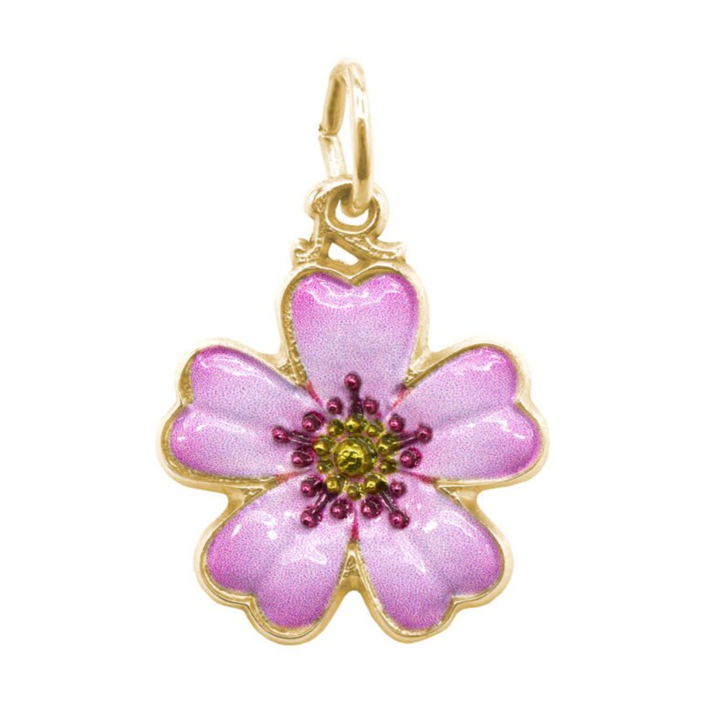 1262-001 Painted Cherry Blossom Charm