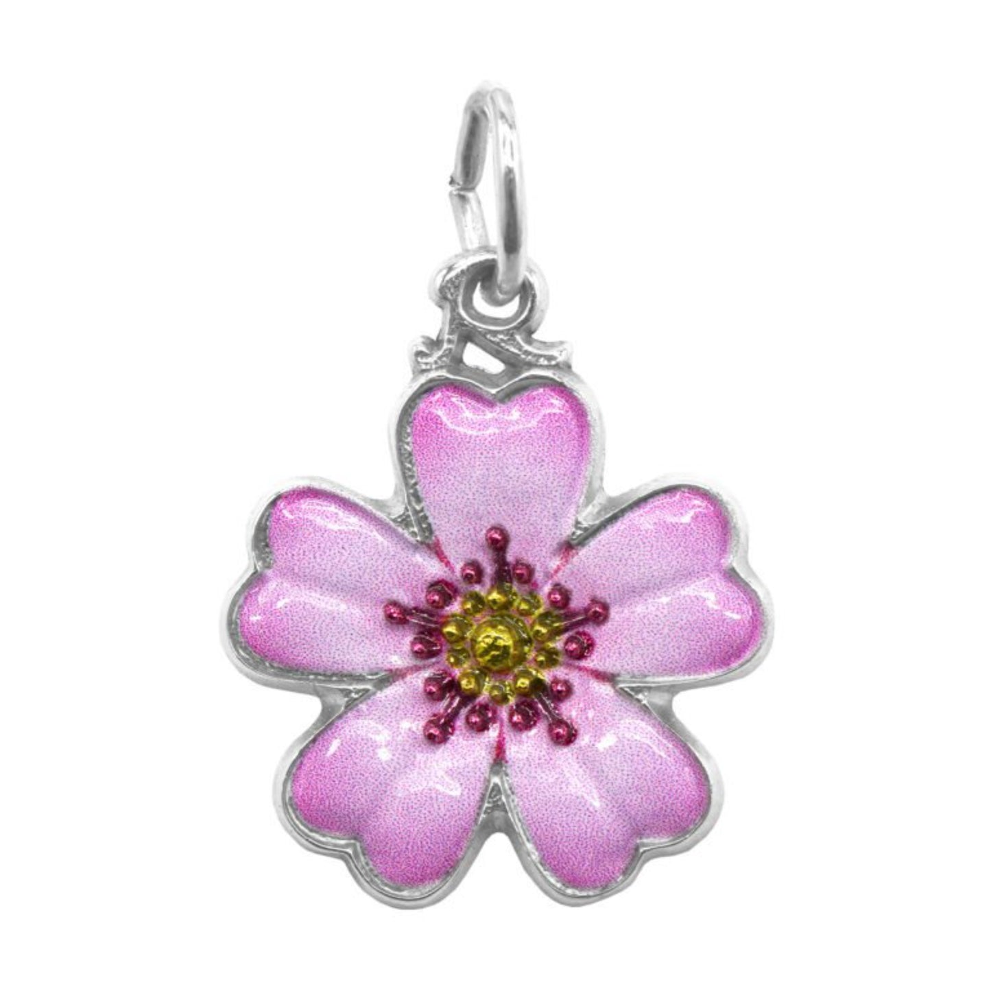 1262-001 Painted Cherry Blossom Charm