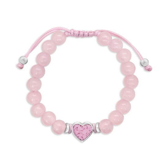 Dune Jewelry x 4ocean Breast Cancer Awareness Beaded Bracelet - Rose Quartz