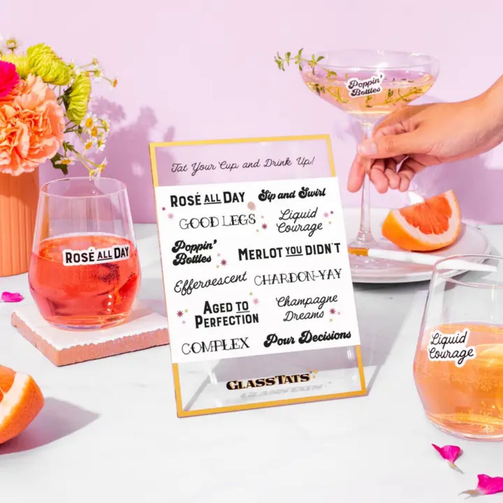 GlassTats Wine Time Starter Kit