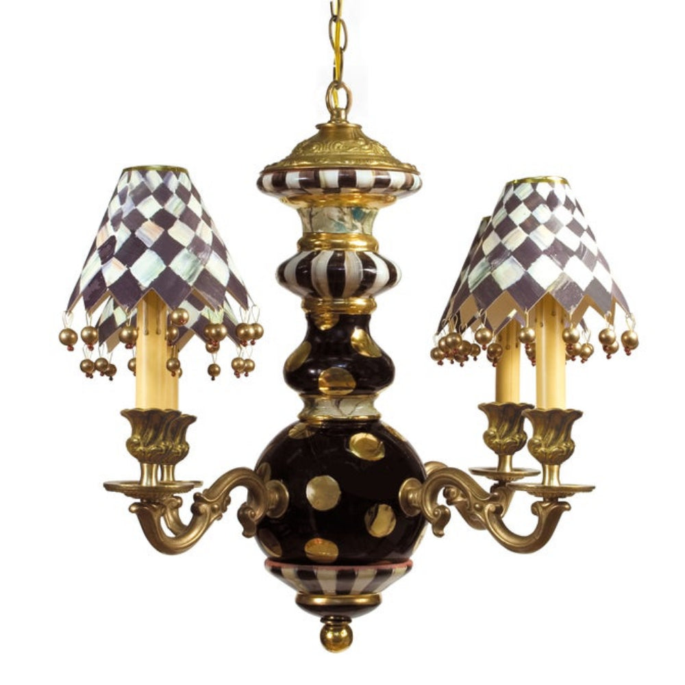 MacKenzie Childs Black Tie Chandelier - Online Only