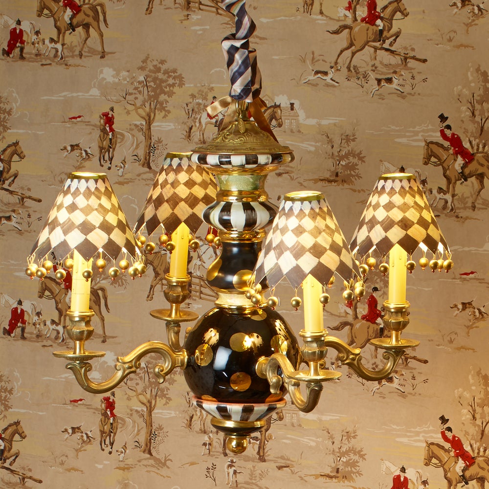 MacKenzie Childs Black Tie Chandelier - Online Only