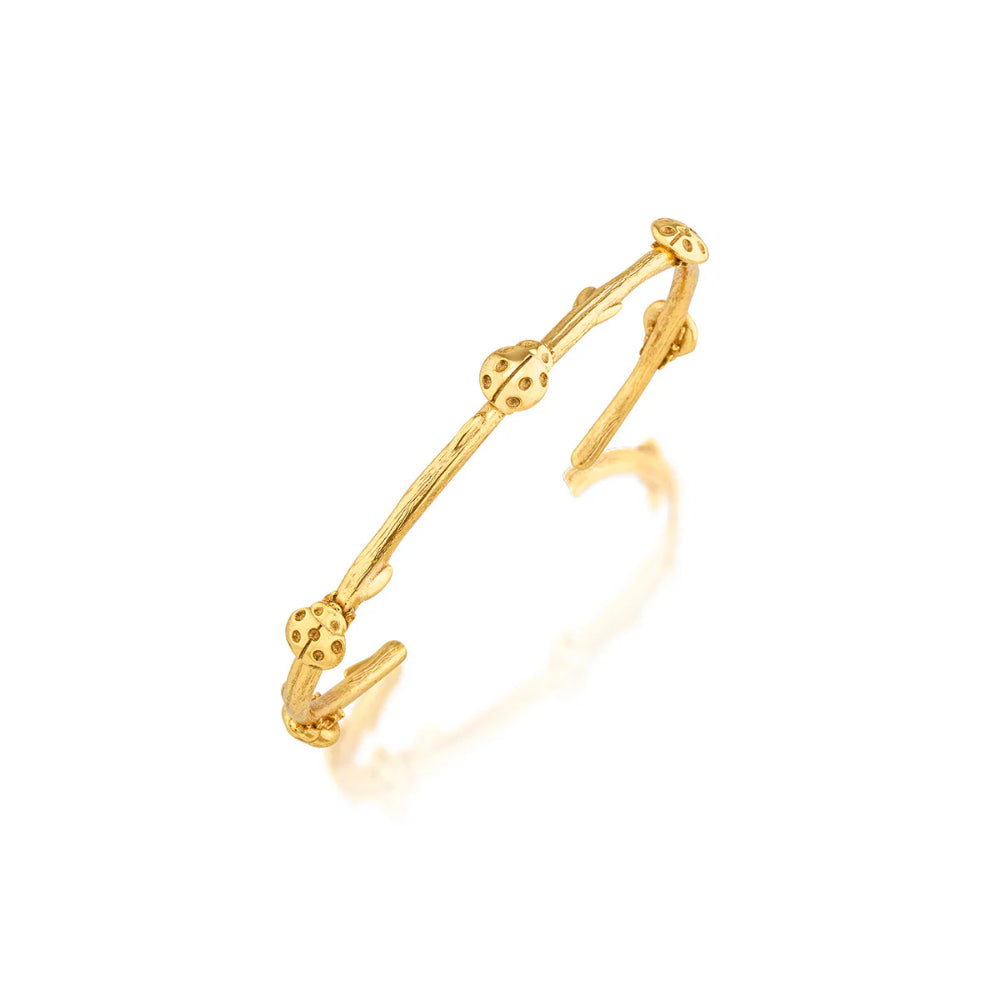 Capucine De Wulf Meadow Ladybug Petite Cuff - Gold