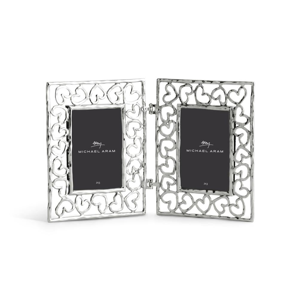 Michael Aram Silver Heart Hinged Frame