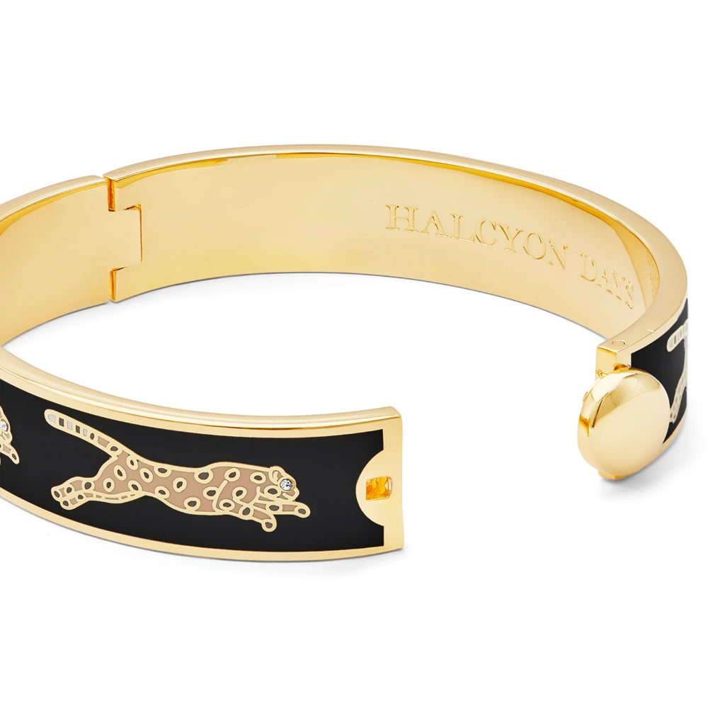 Halcyon Days Gold Leopard Bangle