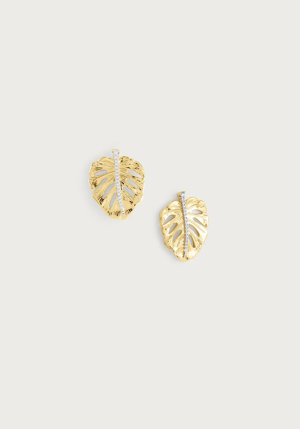 Anabel Aram Monstera Palm Earrings