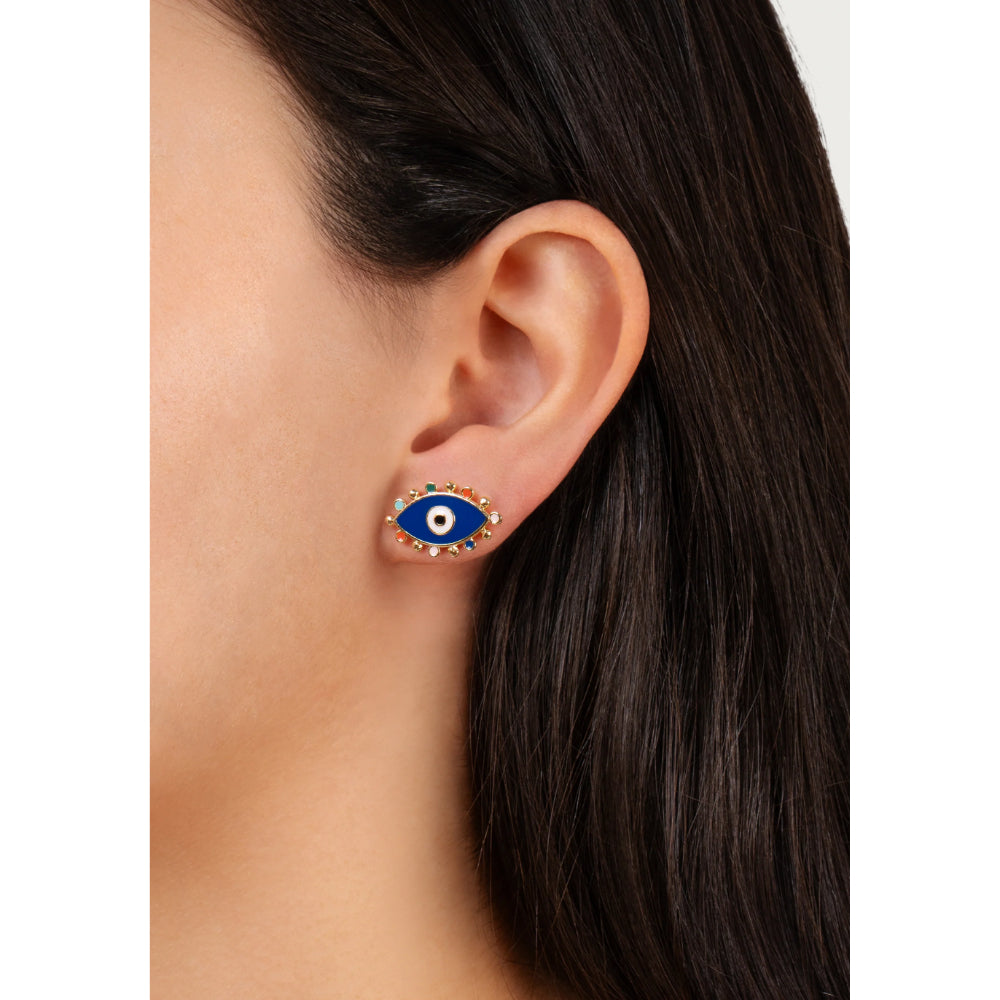 Anabel Aram Milos Evil Eye Studs