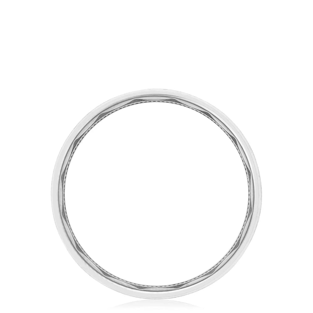 Tacori 18k Gold Men's Classic Bevel Edge Brushed Finish Wedding Band