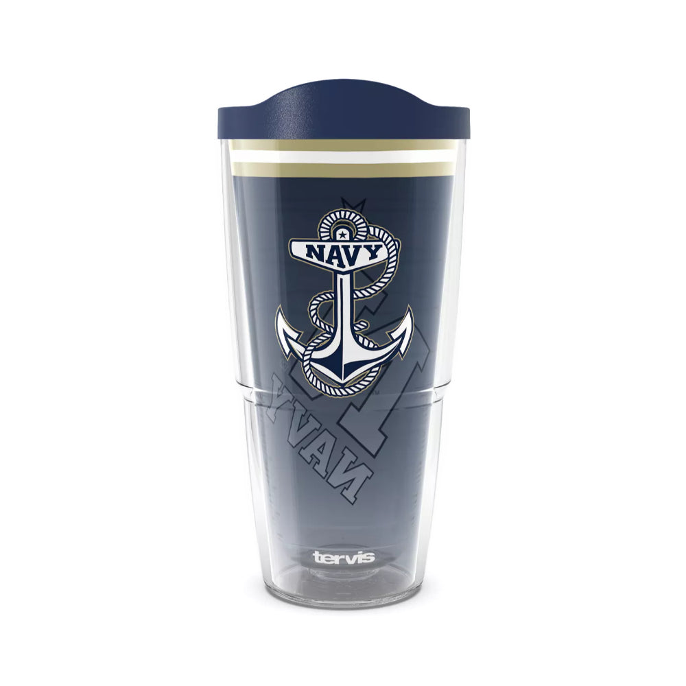 Tervis 24oz Navy Midshipmen Forever Fan Classic Tumbler With Travel Lid