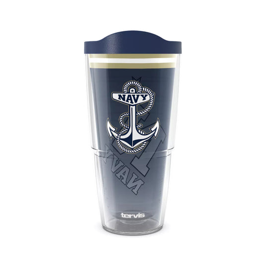 Tervis 24oz Navy Midshipmen Forever Fan Classic Tumbler With Travel Lid