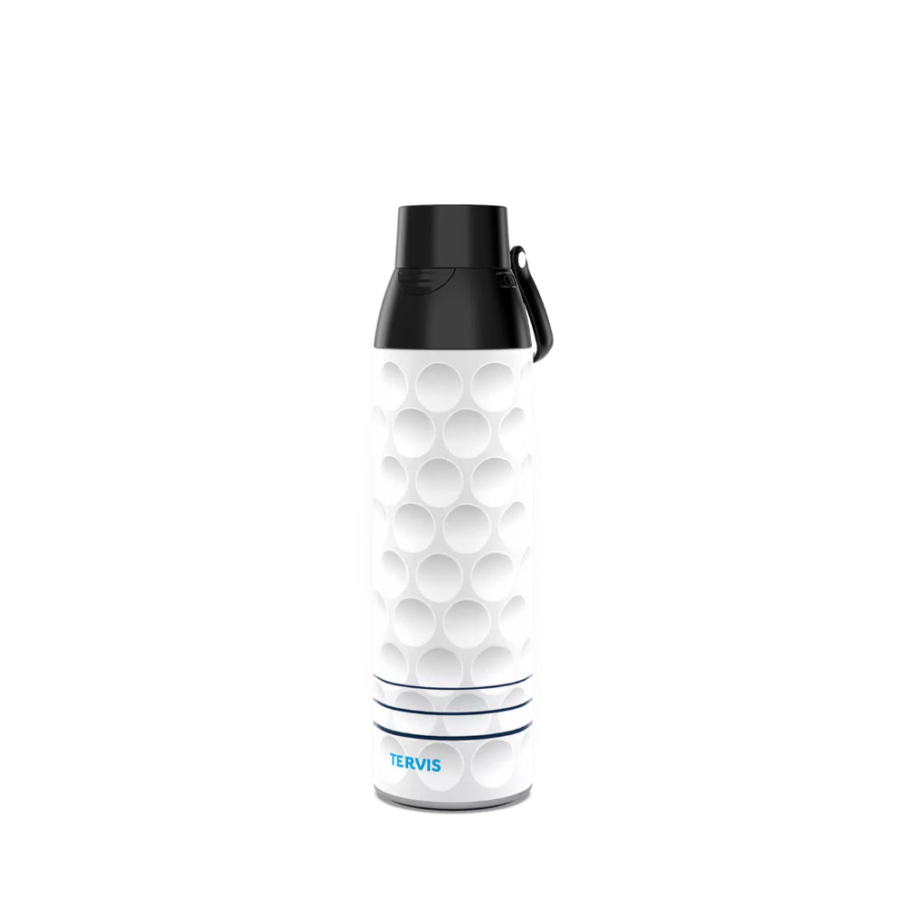 tervis tumbler white golf ball print design tumbler on a white background
