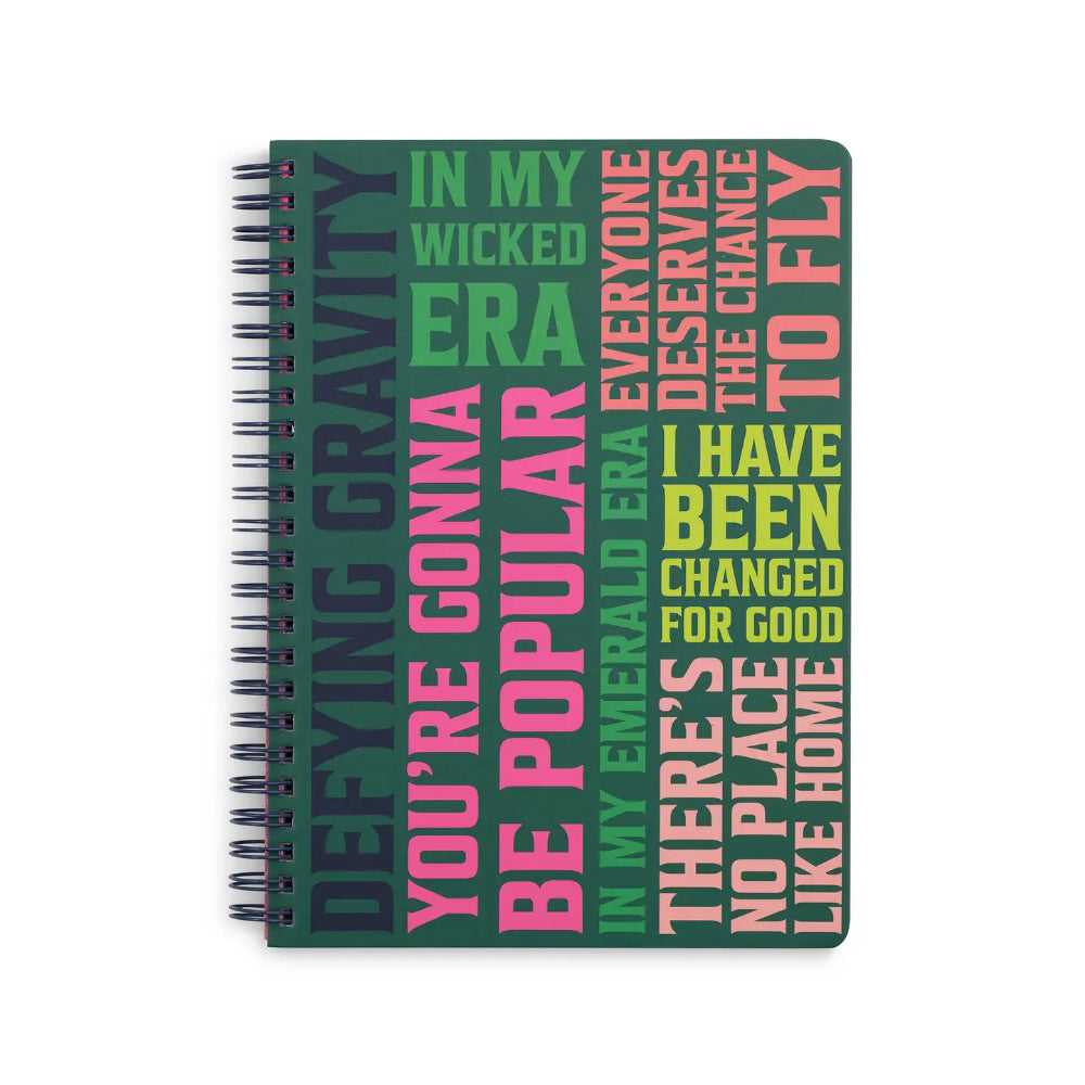 Steel Mill & Co Wicked Wicked Mini Notebook, Wicked Word Cloud