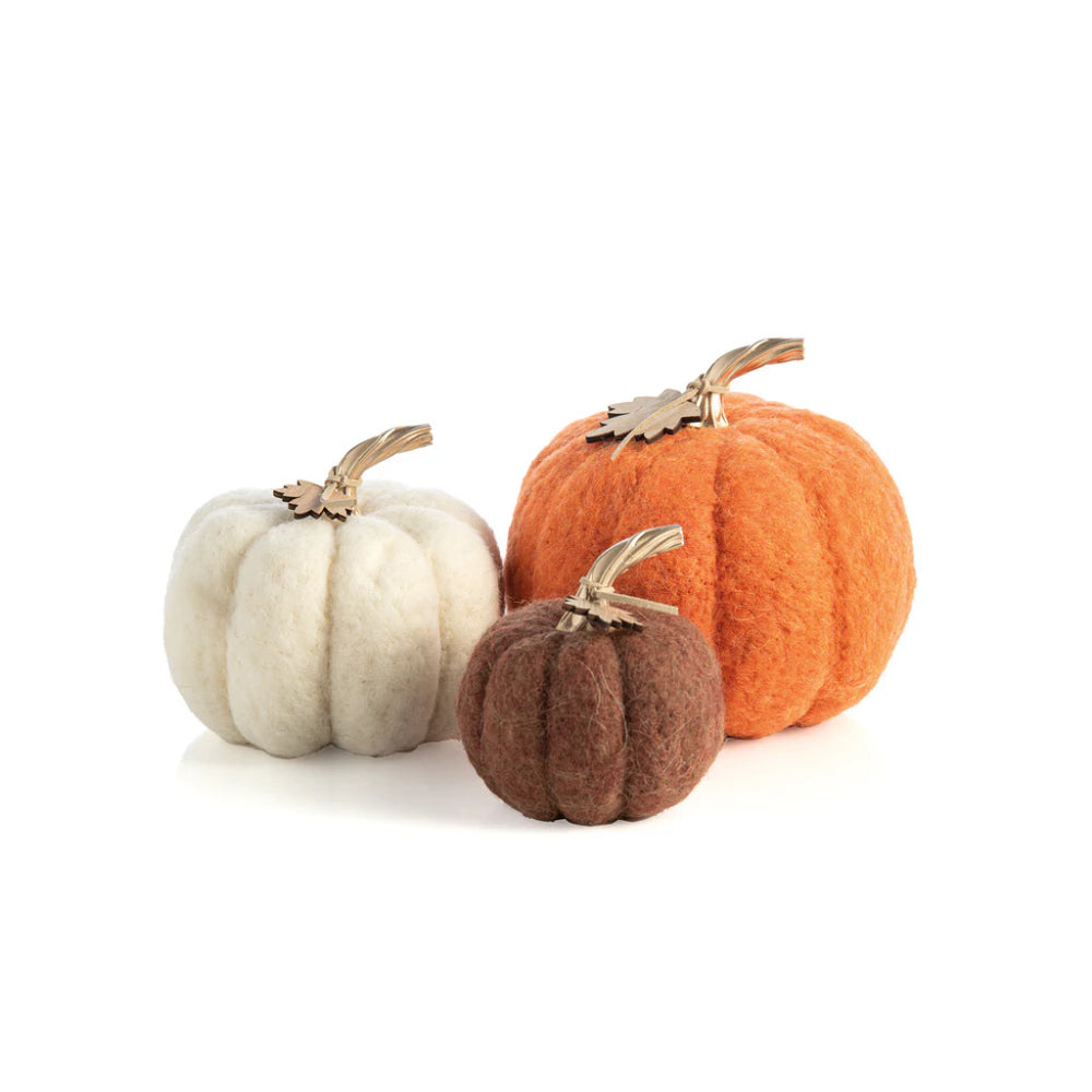 Shiraleah Assorted Size Felt Pumpkins