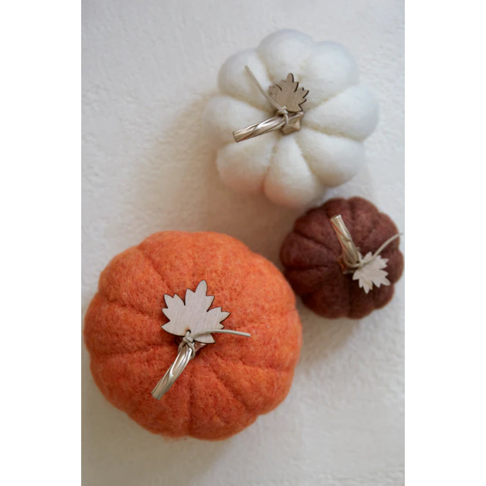 Shiraleah Assorted Size Felt Pumpkins