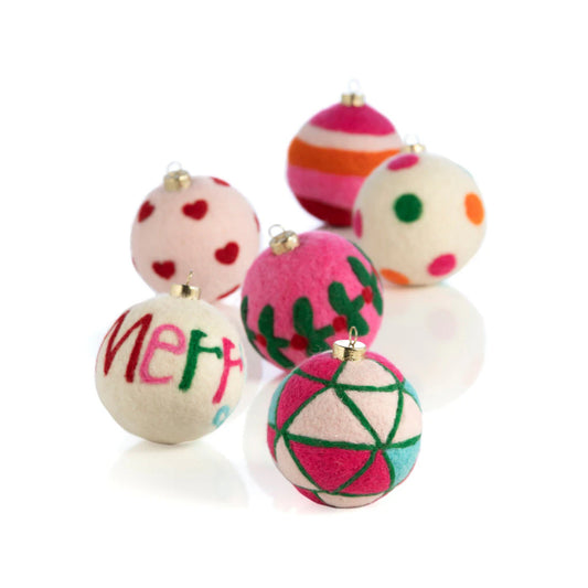 Shiraleah Assorted Merry Decorative Ornaments