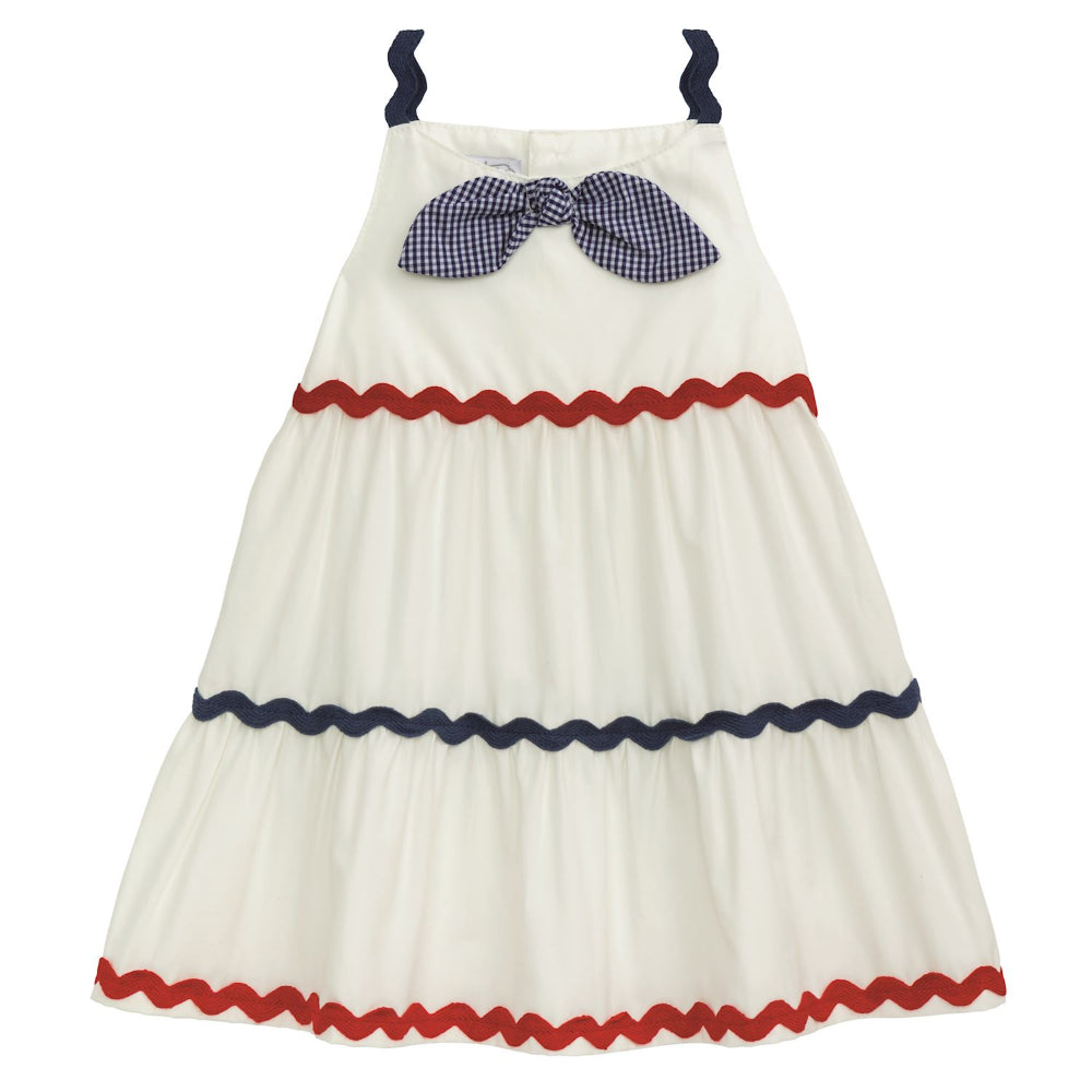Mud Pie Tiered Ric-Rac Dress