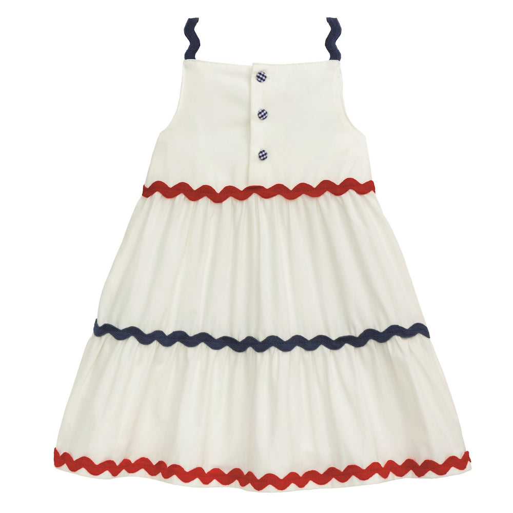 Mud Pie Tiered Ric-Rac Dress