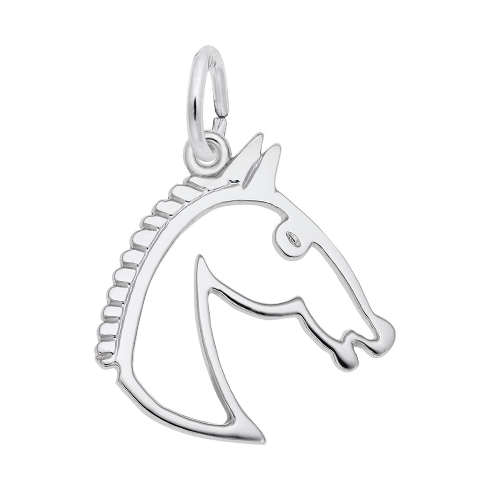 1501 Flat Horse Head Charm