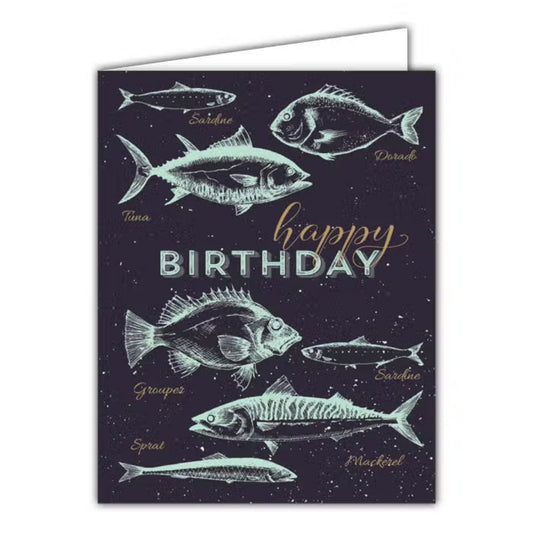 RosanneBeck Happy Birthday Small Folded Greeting Card