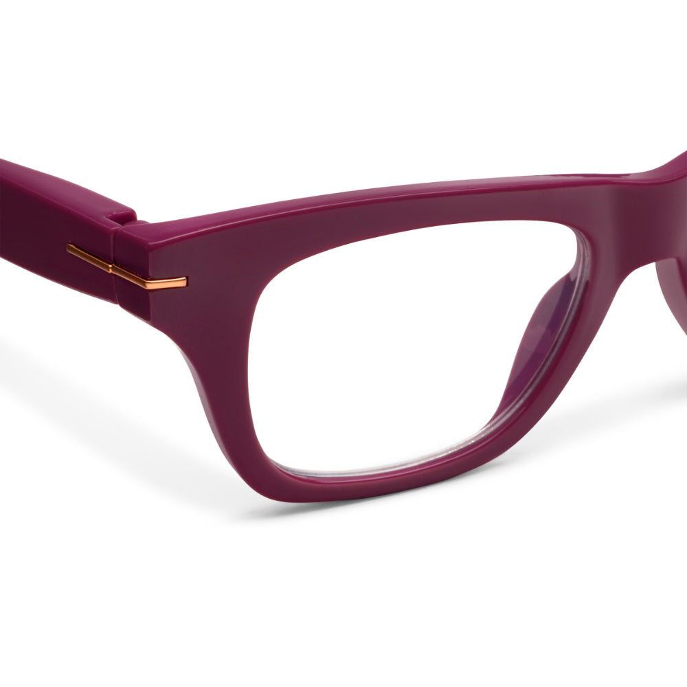 Peepers by PeeperSpecs Lucky Stars Blue Light Reading Glasses - Cherry