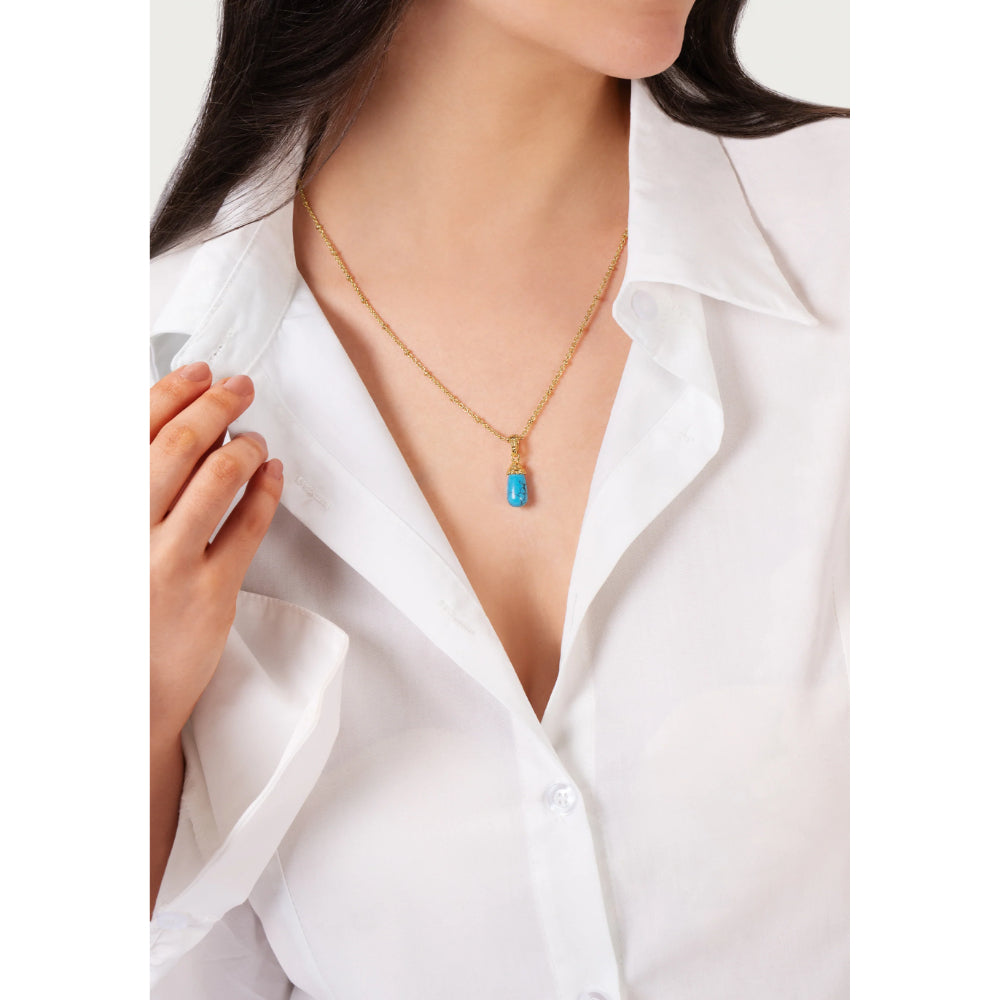 Anabel Aram Milos Stone Drop Charm - Turquoise