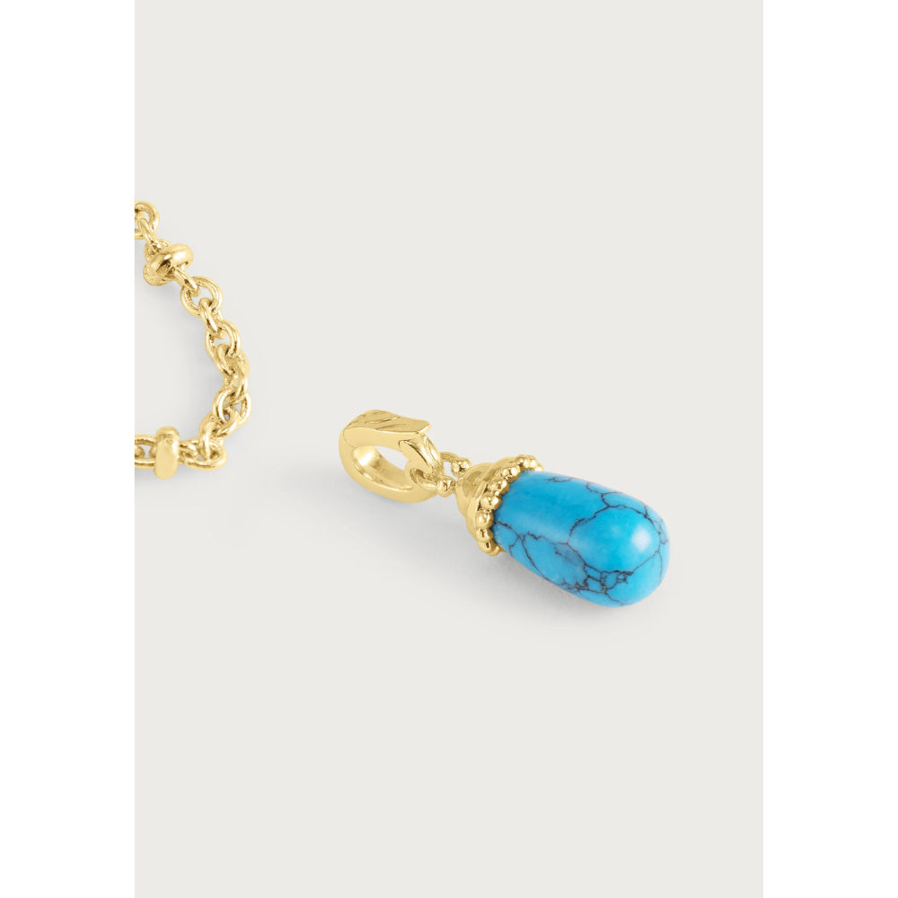 Anabel Aram Milos Stone Drop Charm - Turquoise