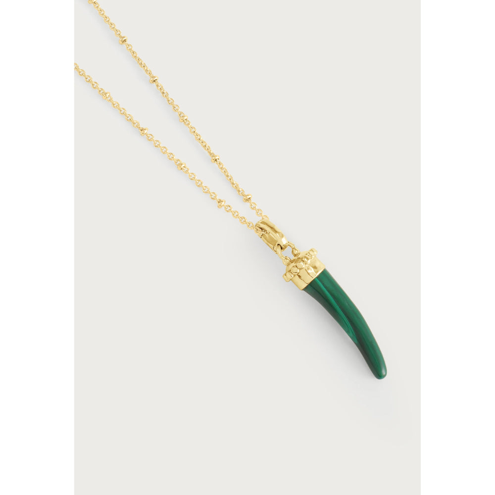 Anabel Aram Milos Stone Horn Charm - Malachite